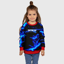 Свитшот детский Detroit become human storm, цвет: 3D-красный — фото 2