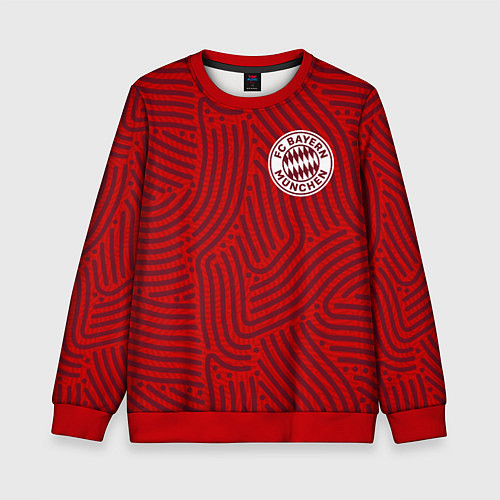 Детский свитшот Bayern отпечатки / 3D-Красный – фото 1