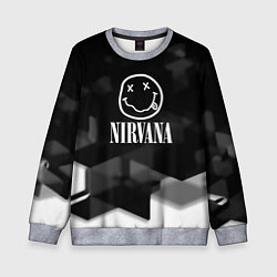 Детский свитшот Nirvana текстура рок