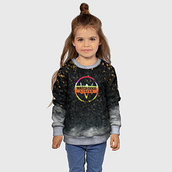 Свитшот детский Watch dogs легион текстура краски, цвет: 3D-меланж — фото 2