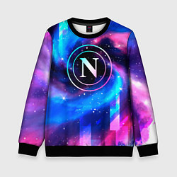 Детский свитшот Napoli неоновый космос