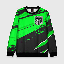 Свитшот детский Lyon sport green, цвет: 3D-черный