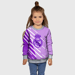 Свитшот детский Real Madrid текстура фк, цвет: 3D-меланж — фото 2