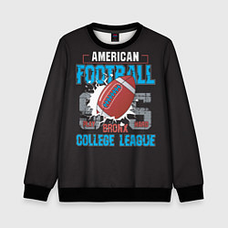 Свитшот детский American football college league, цвет: 3D-черный