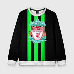 Свитшот детский Liverpool line green, цвет: 3D-белый