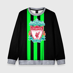 Свитшот детский Liverpool line green, цвет: 3D-меланж