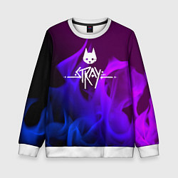 Детский свитшот Stray неоновый огонь
