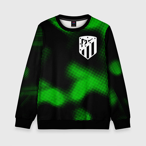 Детский свитшот Atletico Madrid sport halftone / 3D-Черный – фото 1