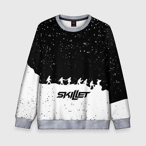 Детский свитшот Skillet rock music band / 3D-Меланж – фото 1