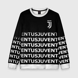 Свитшот детский Juventus pattern fc club steel, цвет: 3D-белый