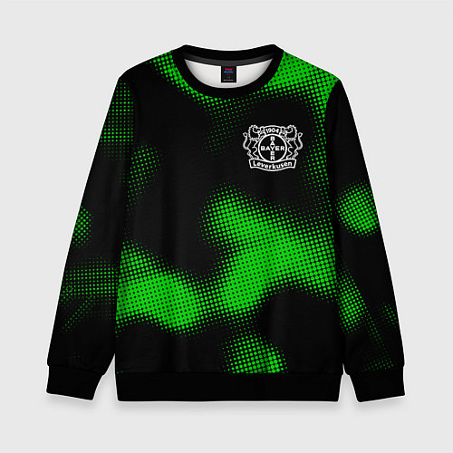 Детский свитшот Bayer 04 sport halftone / 3D-Черный – фото 1