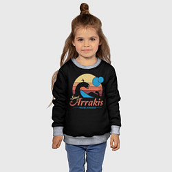 Свитшот детский Арракис Дюна Шаи-Хулуд, цвет: 3D-меланж — фото 2