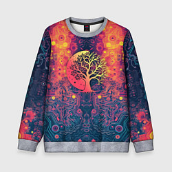 Детский свитшот Логотип кибернетического дерева