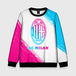 Детский свитшот AC Milan neon gradient style