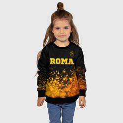 Свитшот детский Roma - gold gradient посередине, цвет: 3D-черный — фото 2