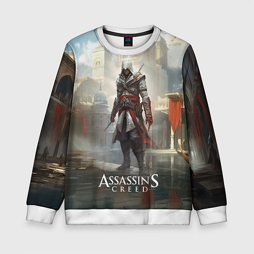 Детский свитшот Assassins creed game poster / 3D-Белый – фото 1