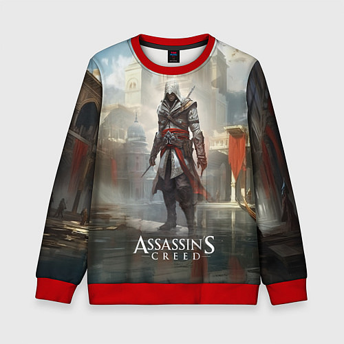 Детский свитшот Assassins creed game poster / 3D-Красный – фото 1