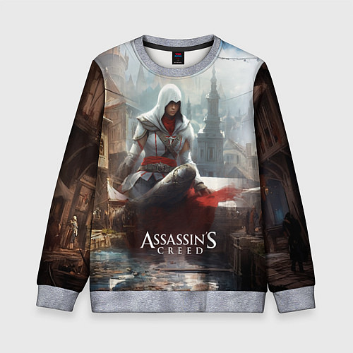 Детский свитшот Assassins creed poster game / 3D-Меланж – фото 1