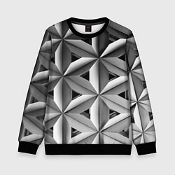 Детский свитшот Черно белый узор