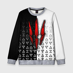 Детский свитшот Ведьмак - красные следы от когтей