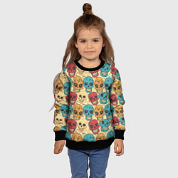 Свитшот детский День мёртвых, цвет: 3D-черный — фото 2