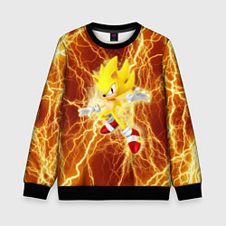 Детский свитшот Sonic x yellow