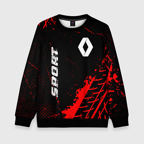 Детский свитшот Renault red sport tires / 3D-Черный – фото 1