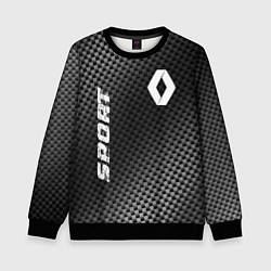 Свитшот детский Renault sport carbon, цвет: 3D-черный