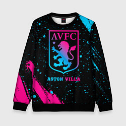 Детский свитшот Aston Villa - neon gradient