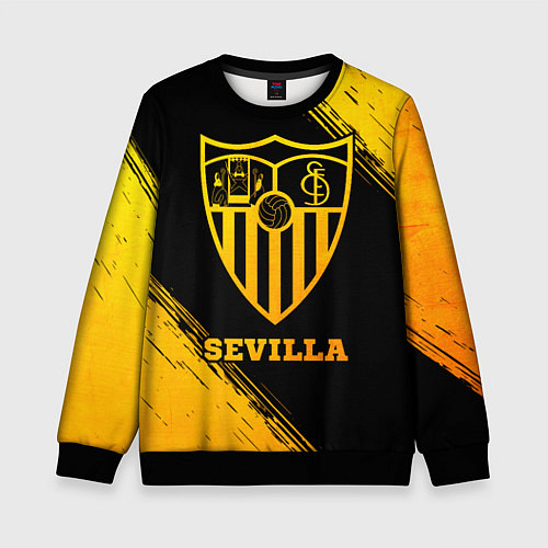 Детский свитшот Sevilla - gold gradient / 3D-Черный – фото 1