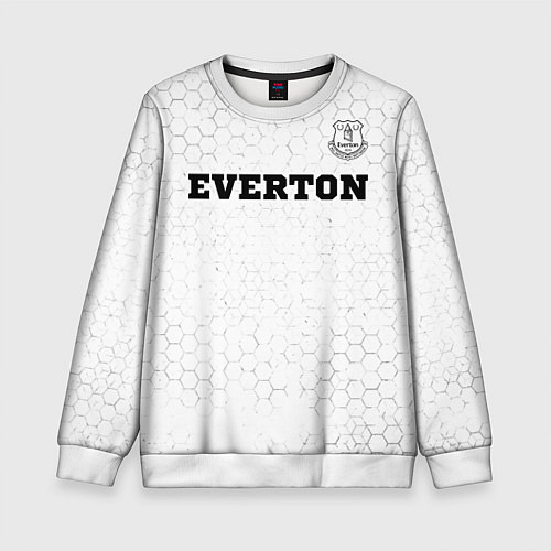Детский свитшот Everton sport на светлом фоне посередине / 3D-Белый – фото 1