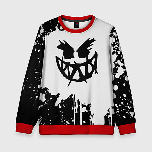 Детский свитшот Pyrokinesis Левый Баттл / 3D-Красный – фото 1