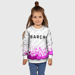 Свитшот детский Barcelona pro football посередине, цвет: 3D-белый — фото 2