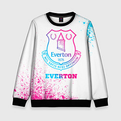 Детский свитшот Everton neon gradient style