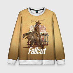 Свитшот детский Фаллаут - Гуль, цвет: 3D-белый