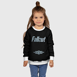 Свитшот детский Fallout - Logo, цвет: 3D-белый — фото 2