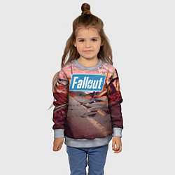 Свитшот детский Fallout 2024, цвет: 3D-меланж — фото 2