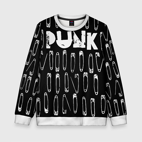 Детский свитшот Punk pins / 3D-Белый – фото 1
