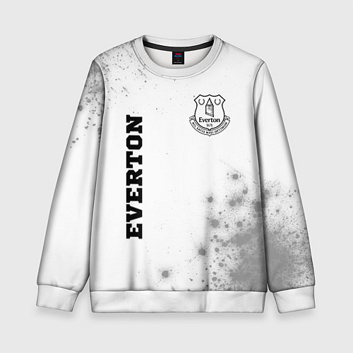 Детский свитшот Everton sport на светлом фоне вертикально / 3D-Белый – фото 1