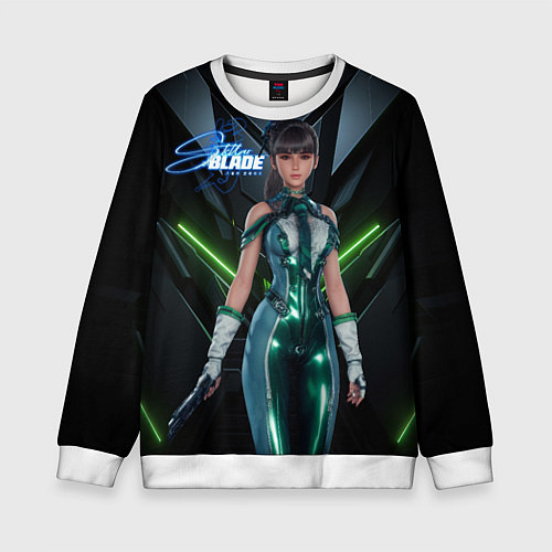 Детский свитшот Stellar Blade Eve в полный рост / 3D-Белый – фото 1