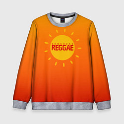 Свитшот детский Orange sunshine reggae, цвет: 3D-меланж
