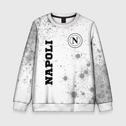 Свитшот детский Napoli sport на светлом фоне вертикально, цвет: 3D-белый