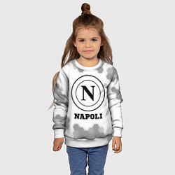 Свитшот детский Napoli sport на светлом фоне, цвет: 3D-белый — фото 2