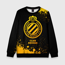 Детский свитшот Club Brugge - gold gradient