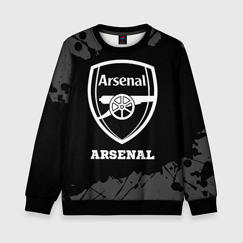 Детский свитшот Arsenal sport на темном фоне / 3D-Черный – фото 1