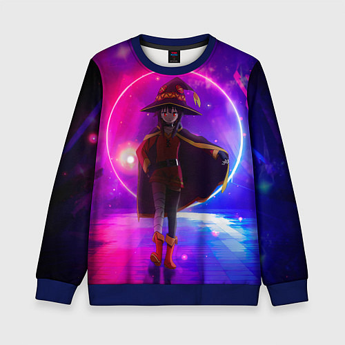 Детский свитшот Konosuba Мэгумин cute / 3D-Синий – фото 1