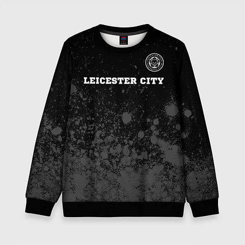 Детский свитшот Leicester City sport на темном фоне посередине / 3D-Черный – фото 1
