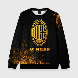 Детский свитшот AC Milan - gold gradient