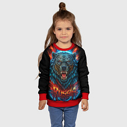 Свитшот детский Russia bear, цвет: 3D-красный — фото 2