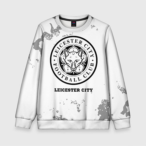 Детский свитшот Leicester City sport на светлом фоне / 3D-Белый – фото 1